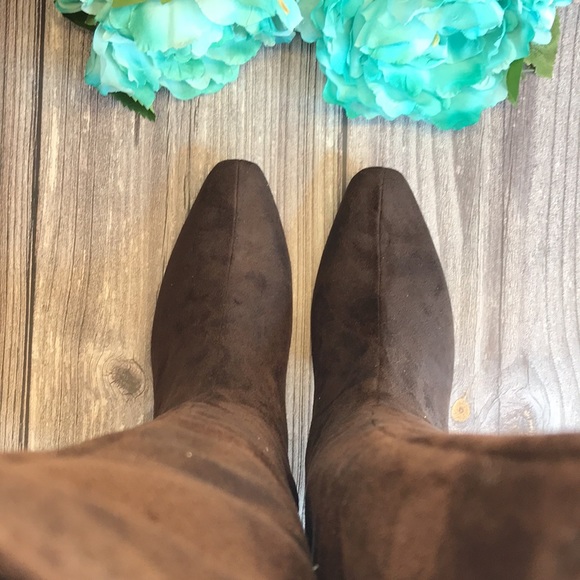 IMPO Namora Earth Velvet Tall Heeled Boots - Picture 6 of 8